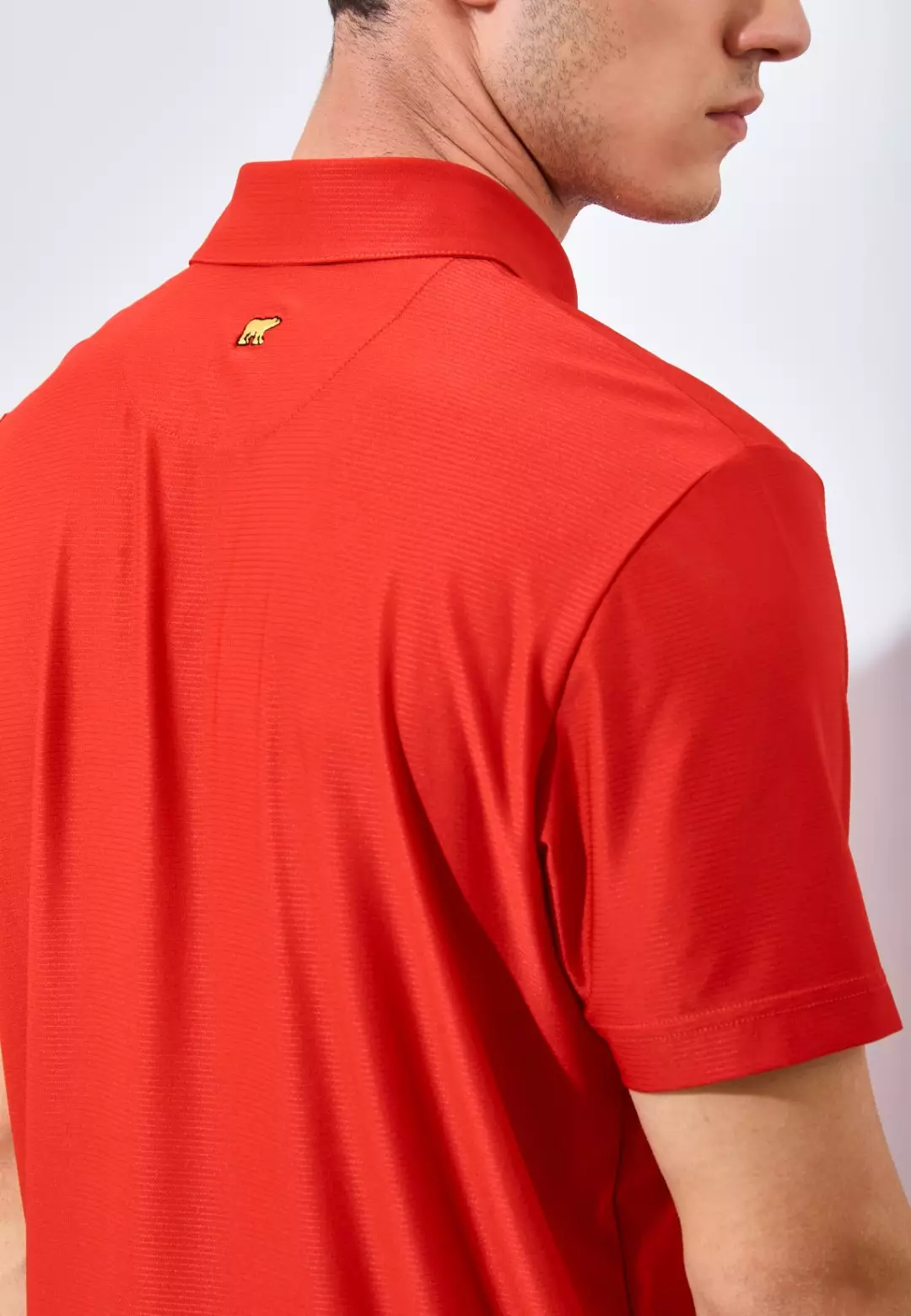 Jack Nicklaus Acapulco Premium Solid Stripe Polo Red Dune