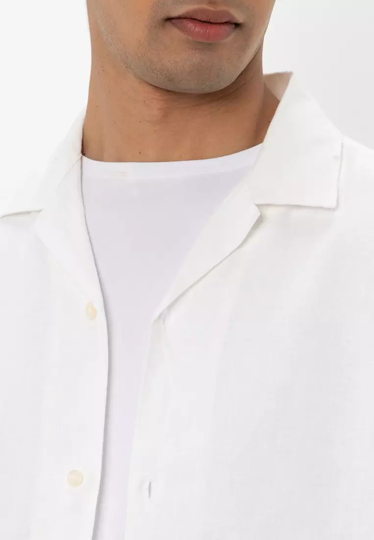 Standard Linen Cotton Resort Collar Shirt