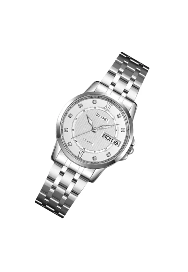 Jam Tangan Wanita Analog Date Material Stainless Steel Waterproof SB85 ORIGINAL