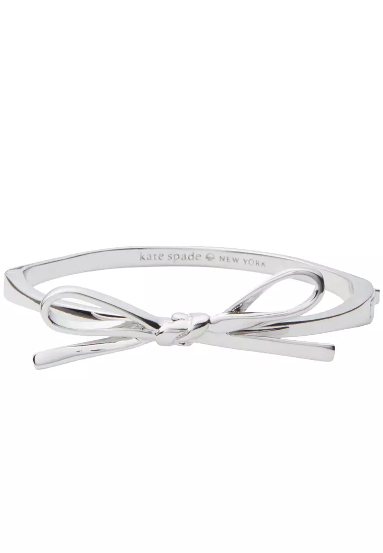 Buy Kate Spade Kate Spade Skinny Mini Bow Bangle Bracelet In Silver 