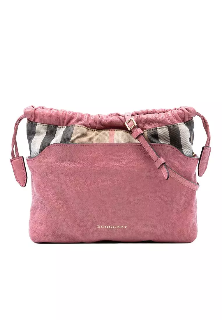 Buy Burberry Pre-Loved Burberry House Check Canvas And Calfskin
