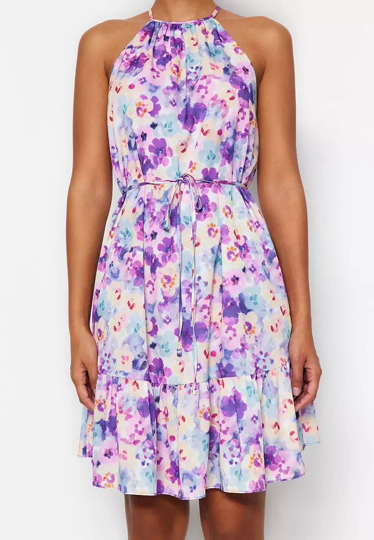 Floral Halter Dress