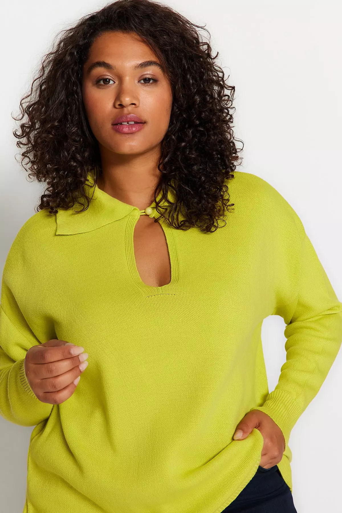 Plus size top knitwear online