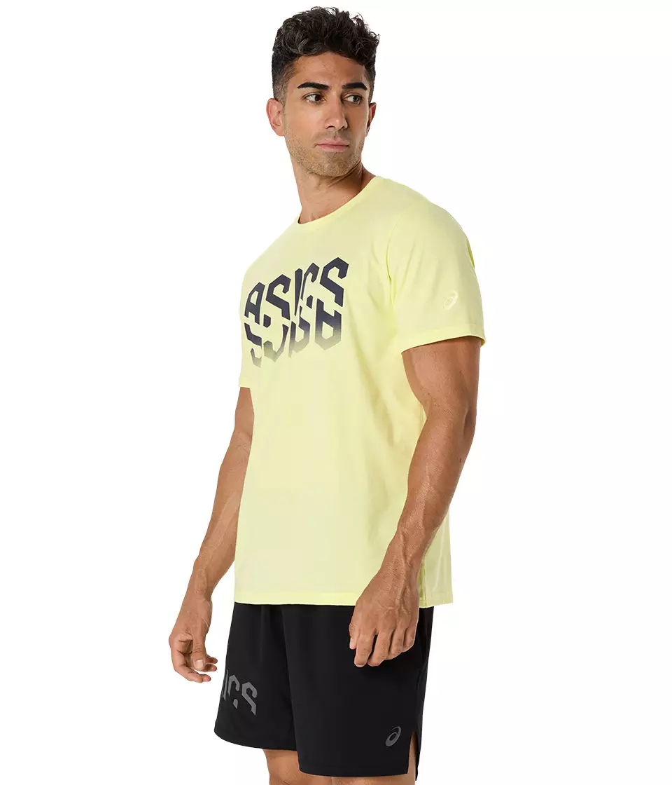 ASICS Men Hex Graphic Cotton Blend Tee-2031E901.751