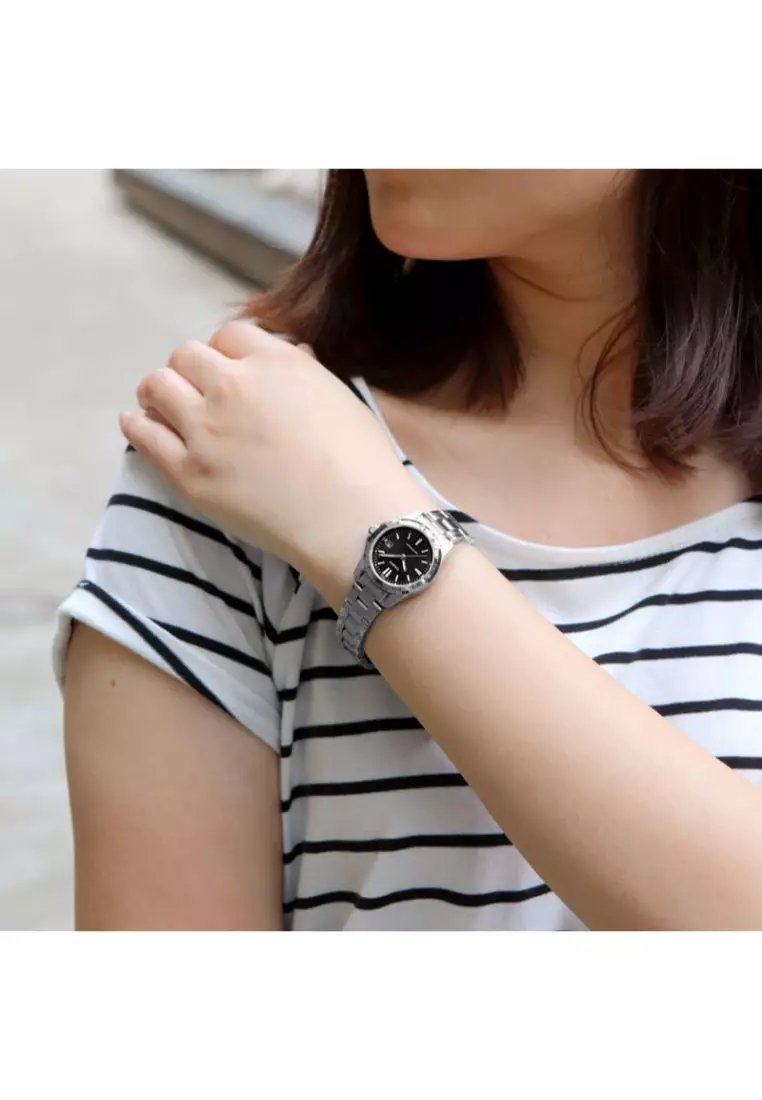 Women's Analog Watch LTP-1215A-1A2 Stainless Steel Band Casual Watch