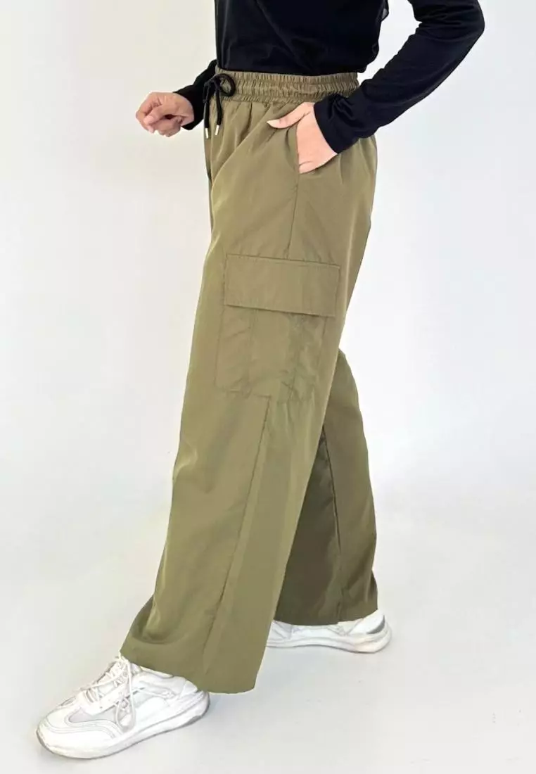 BUY 1 GET 1 FREE Alia Cargo Pants [Army - Black]