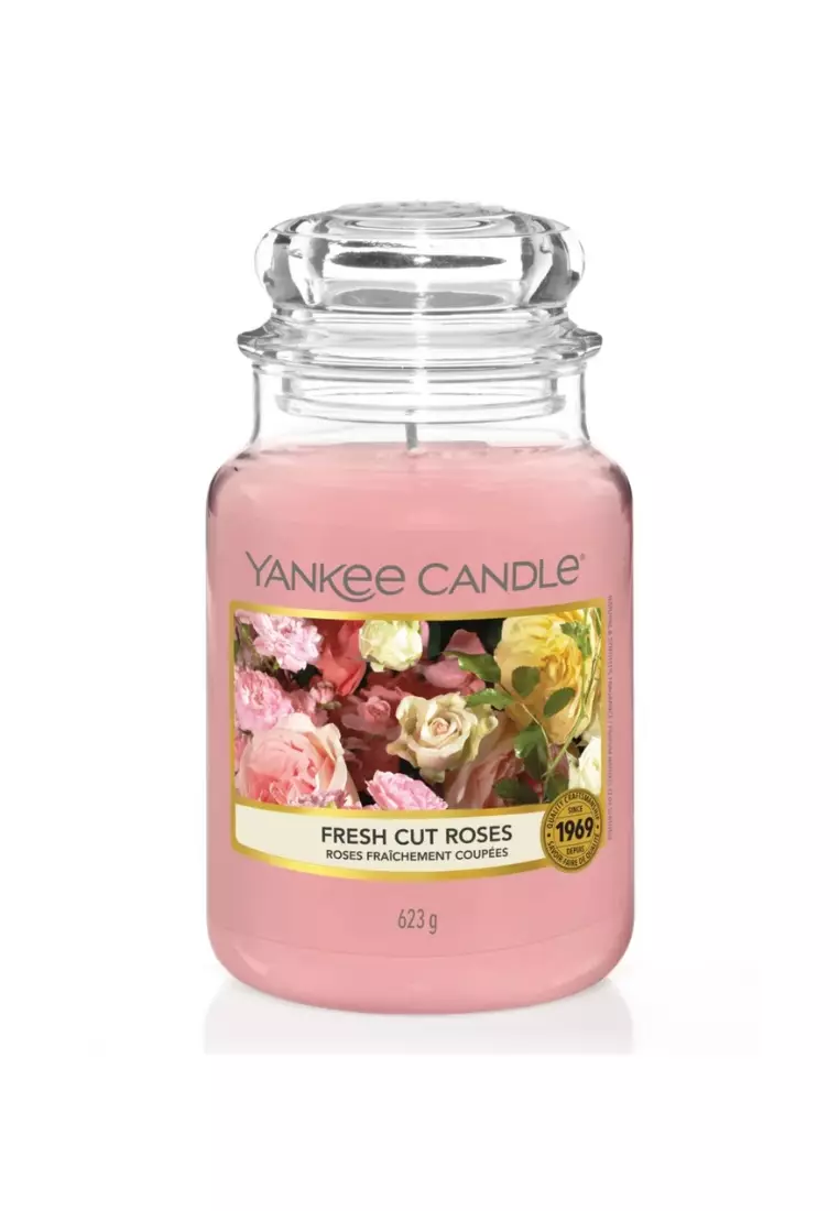 Buy Yankee Candle Fresh Cut Roses Classic Large Jar Candle Online