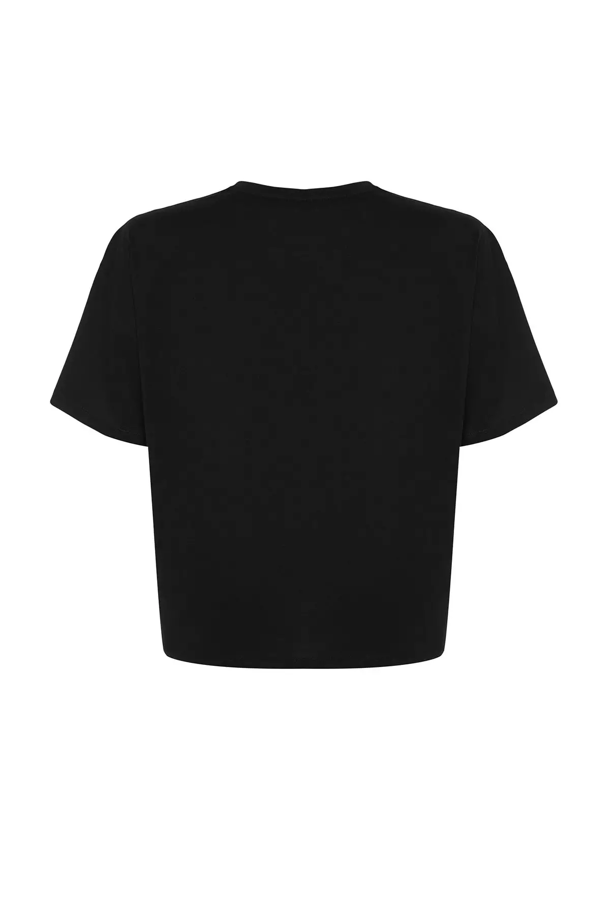 Plus Size Cotton Heart Accessory Oversized T-Shirt