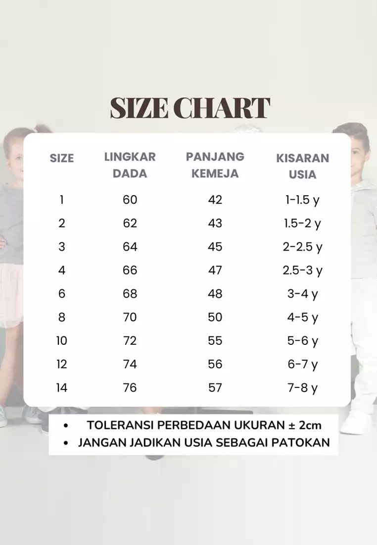 Wakakids Kemeja Anak Laki Laki Usia 1 Tahun Hingga 8 Tahun Atasan Baju Kerah Collar Shirt Motif Sunny Pattern 4294 Vensk Coksu