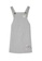Gen Woo grey Light Grey Pinafore with Embroidered Patches by Gen Woo 20EE9KAF3D6821GS_4
