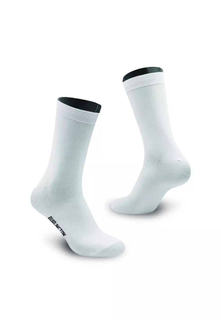 Burlington Men's Cotton Lite Thin Casual Crew Socks 3 pairs in a pack 148