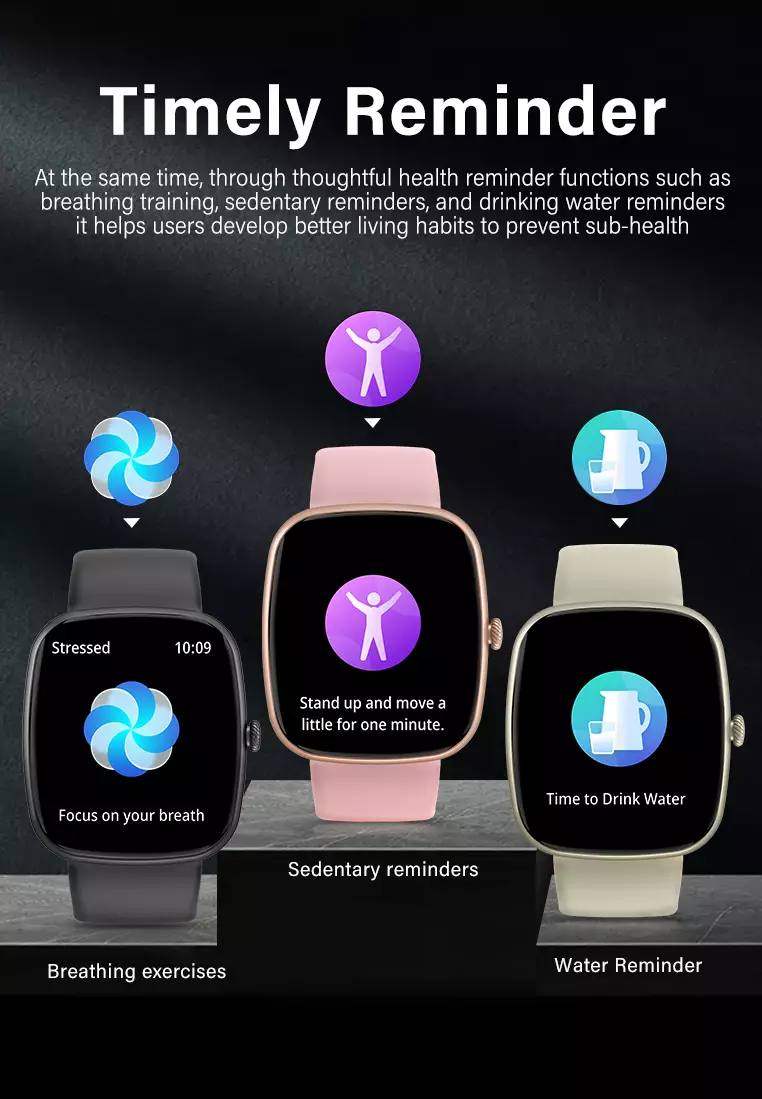 Smart Watch Z139 Bluetooth Call mode multi-olahraga AI Voice Assistant Anti Air Black