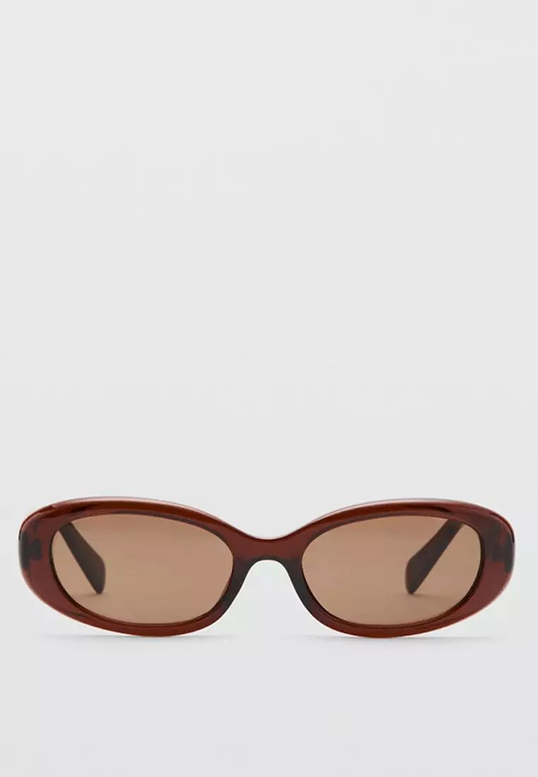 Oval-Frame Sunglasses