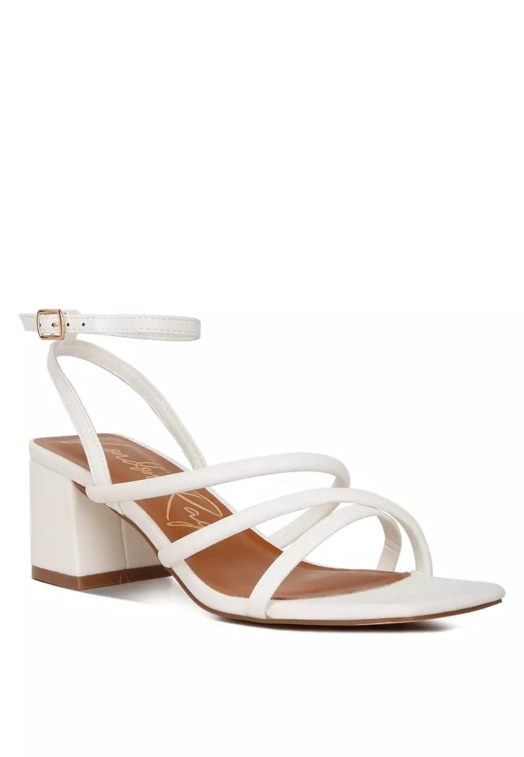 White on sale strap sandals