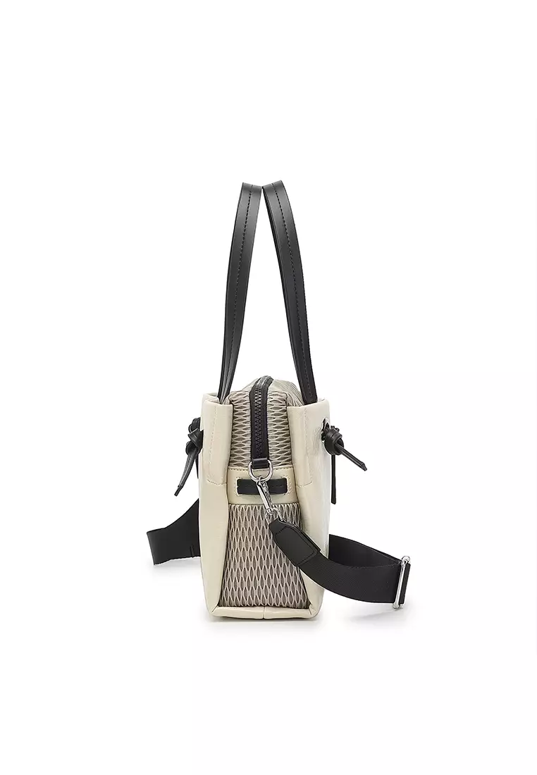 Women's Top Handle Bag / Sling Bag / Crossbody Bag (Tas Selempang / Tas Tangan) - Krem