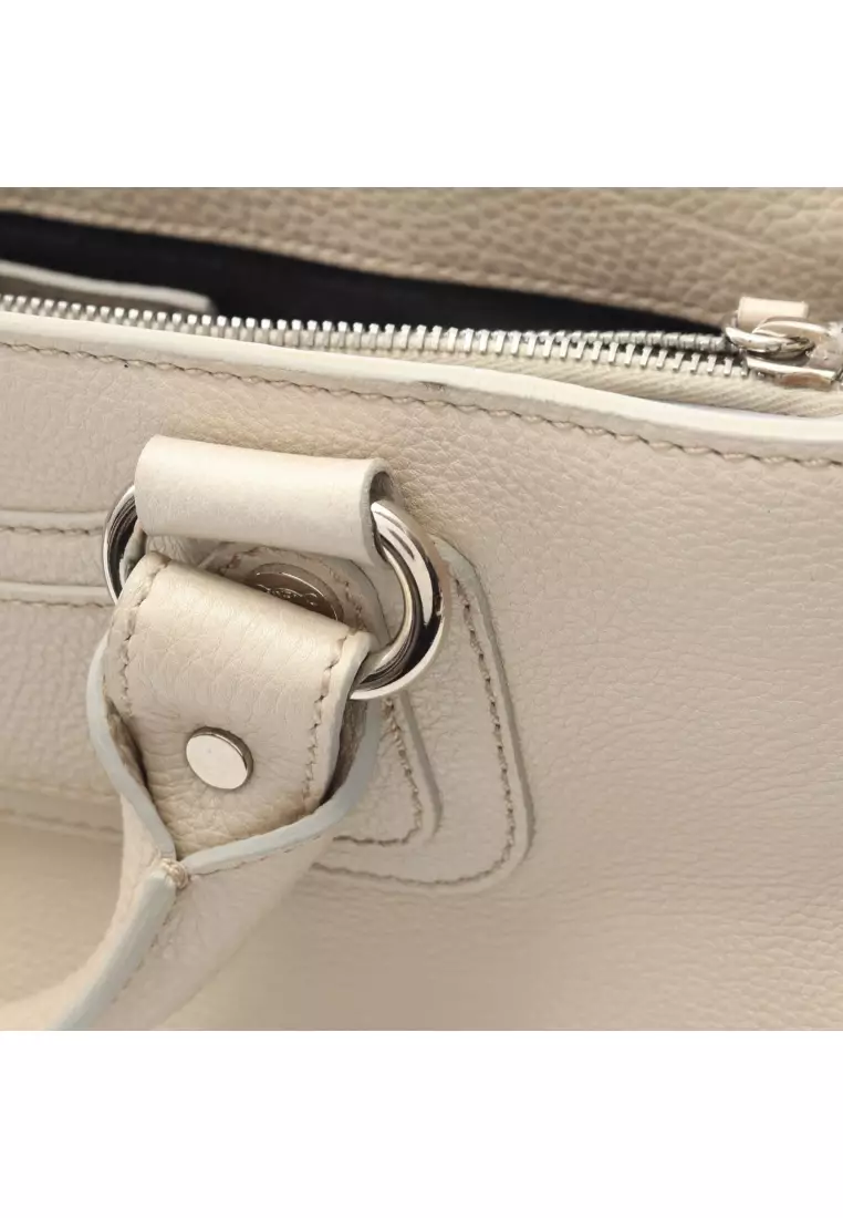 Pre-Loved Celine boogie bag Handbag leather off white