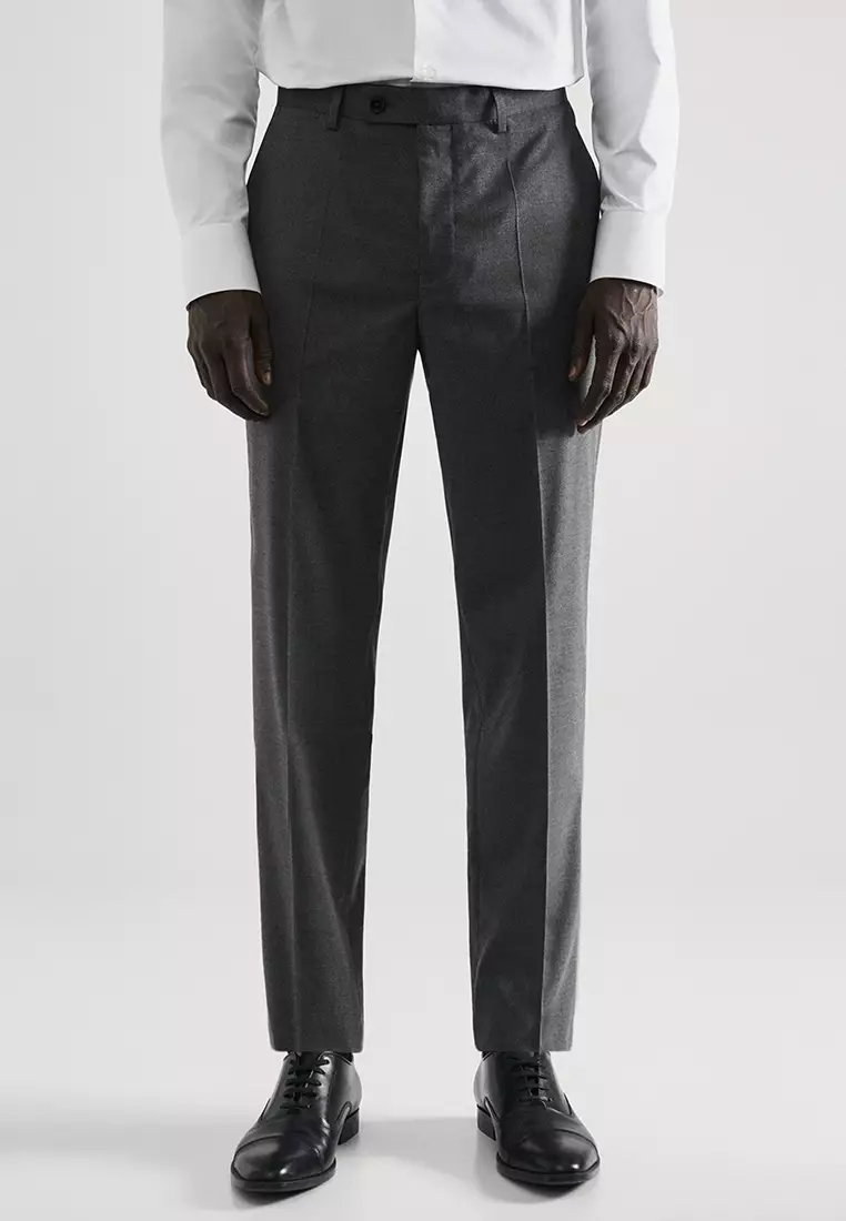 MANGO Man Stretch Fabric Slim-Fit Suit Pants 2024, Buy MANGO Man Online