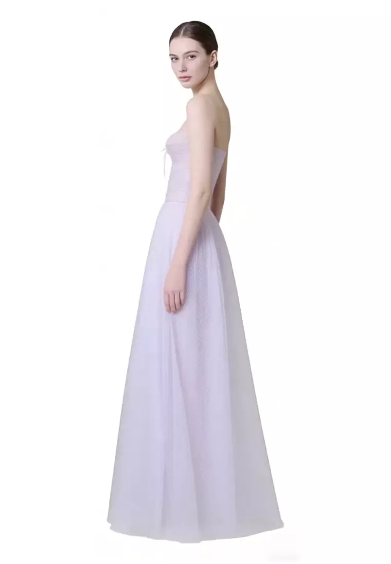 Mesh Tulle Maxi Dress CA26040203PU