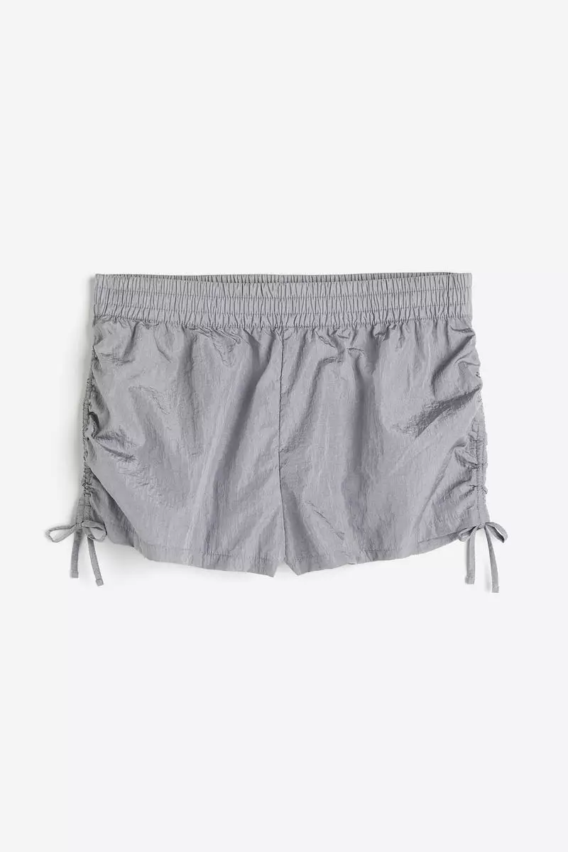 Drawstring-detail nylon pull-on shorts