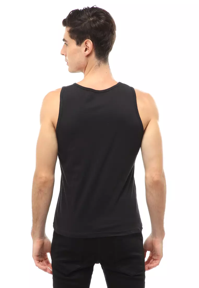 Agies Pakaian Dalam Pria Tank Top Singlet Hope Motive Material Cotton ORIGINAL - Gold