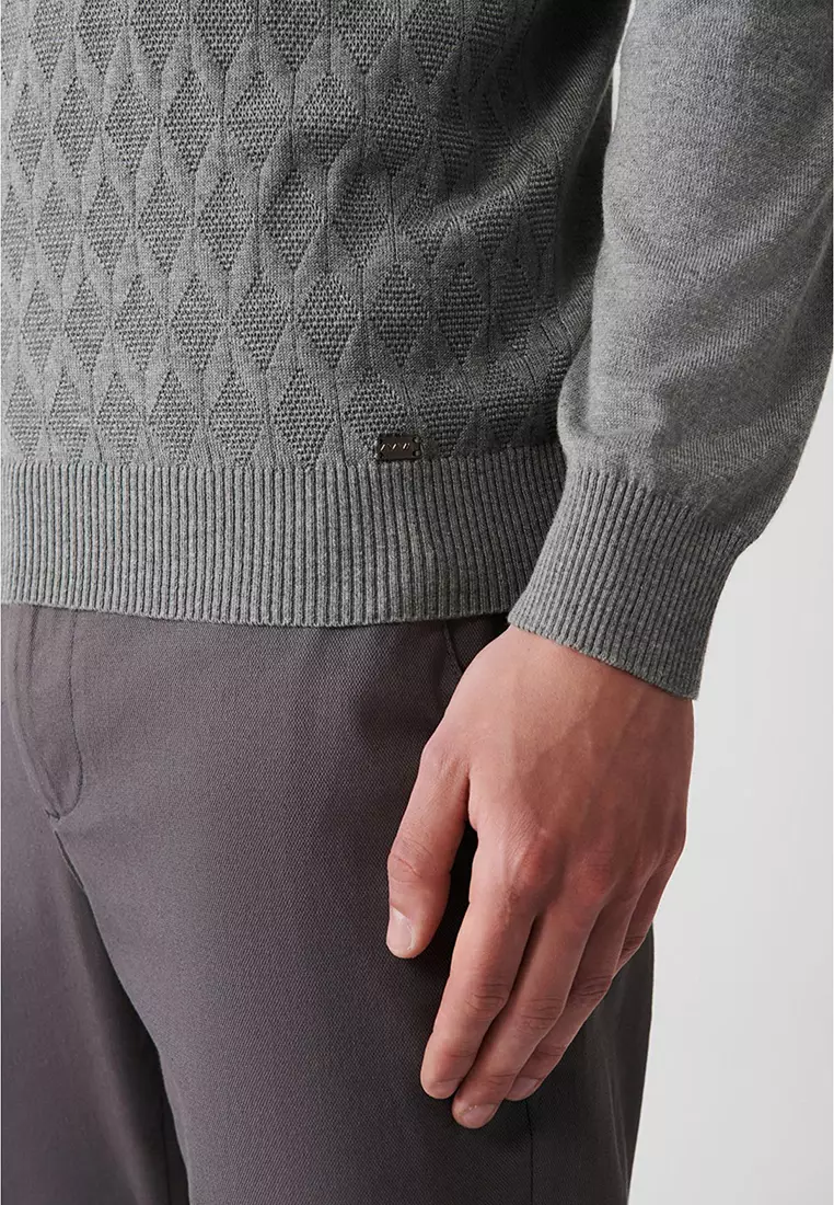 Turtleneck Patterned Sweater