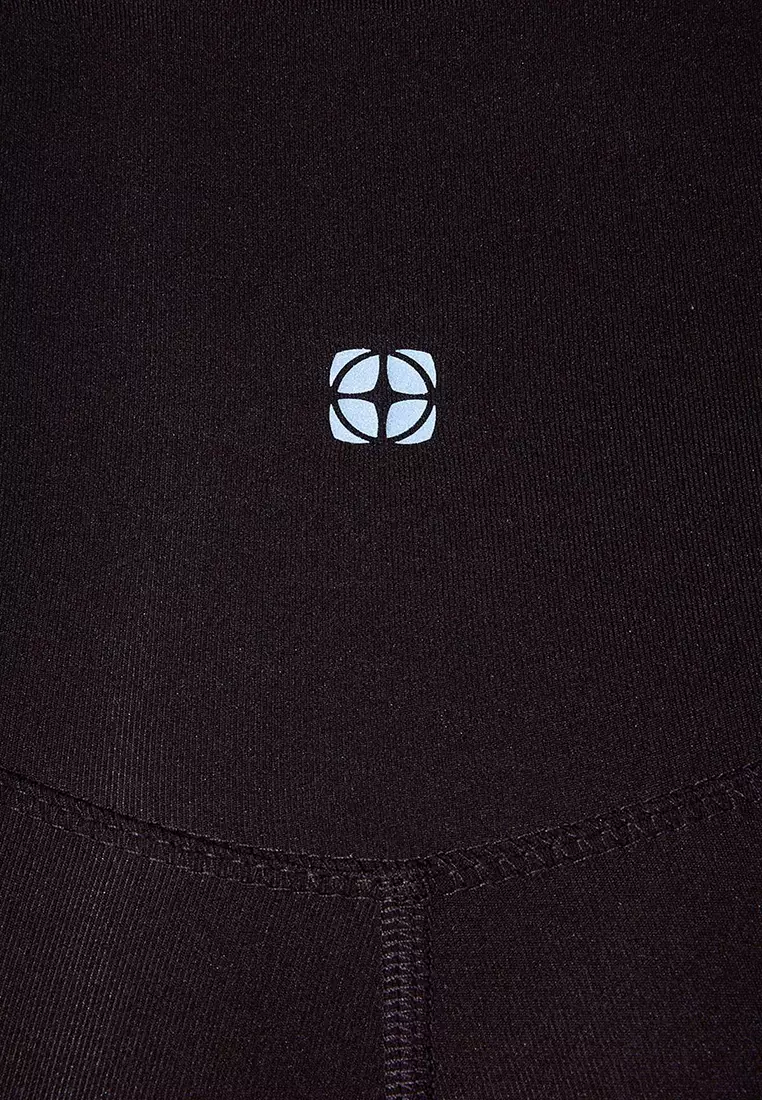 Brown Brushed Scuba Sports Leggings Thmss24Ty00020