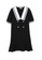 A-IN GIRLS black Small Fragrance Navy Collar Dress DC987AA24347EAGS_4