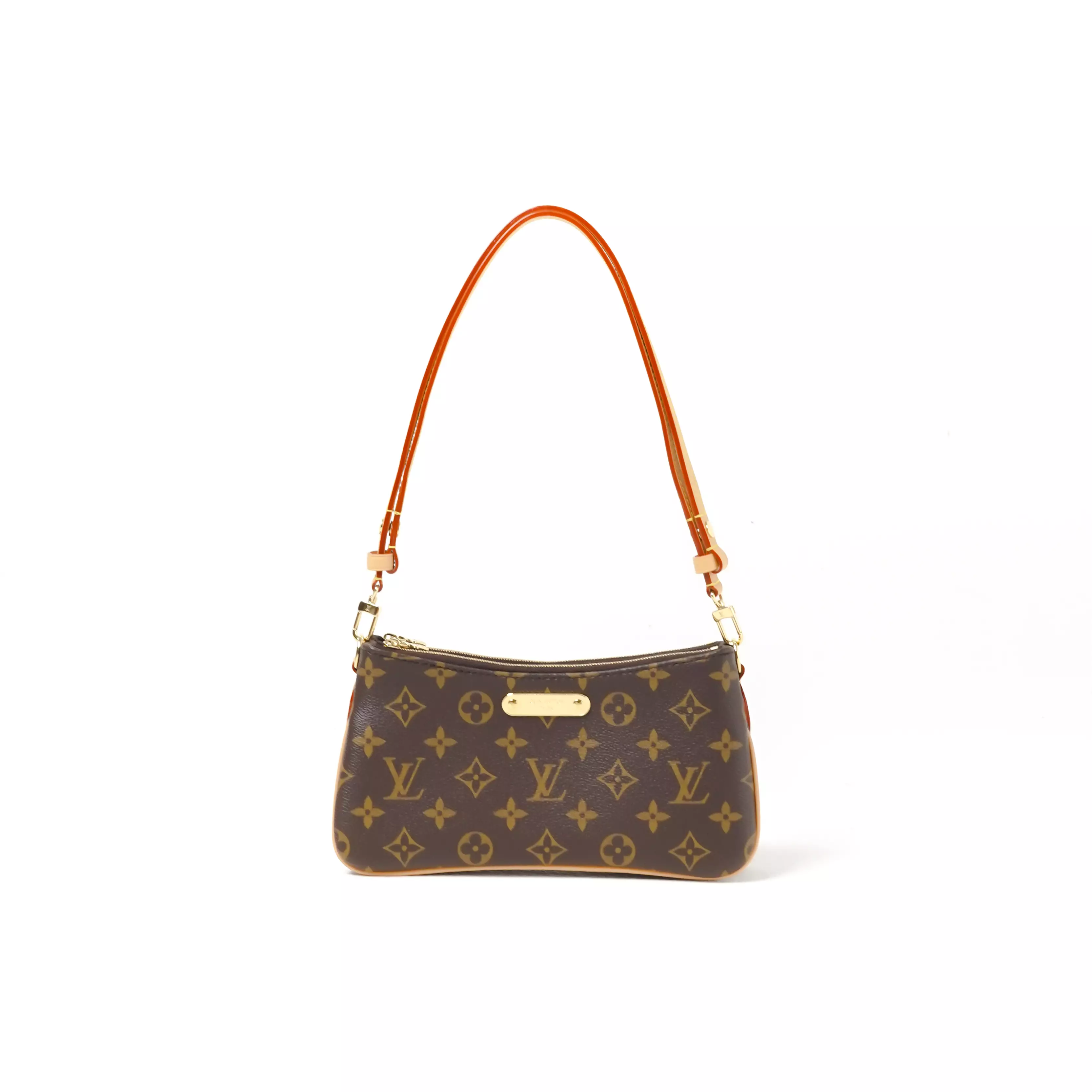 Tas LOUIS VUITTON LV POCHETTE LIV ECLIPSE BROWN SHOULDER BAG 100% ORIGINAL