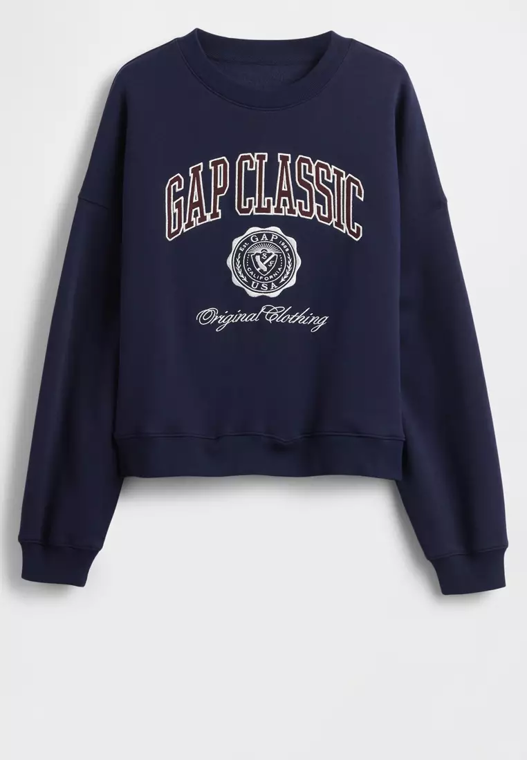 Logo Wedge Pullover Sweatshirt