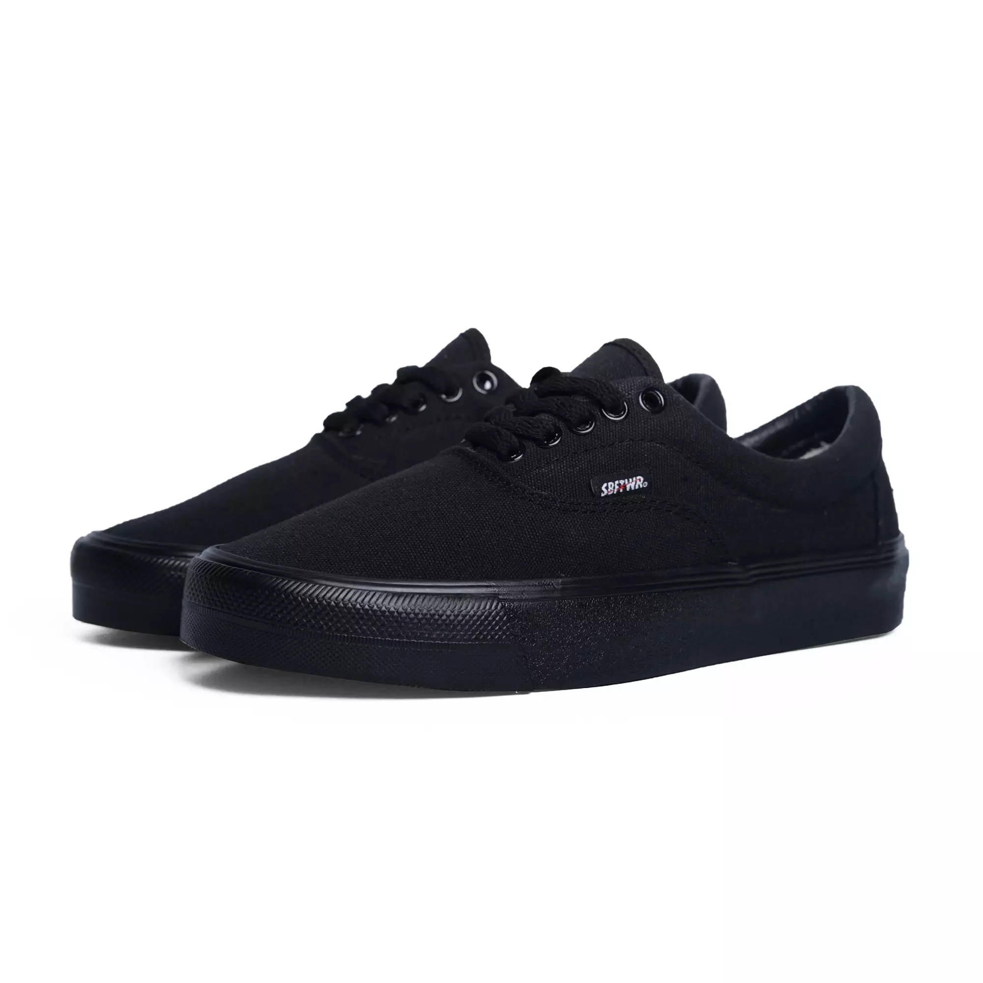 SABA Sykes  Low All Black - Sepatu Sneakers Casual Pria Wanita