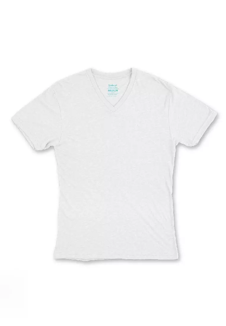 Men's Antimicrobial Cotton Premium Slim Fit V-neck Shirt 1 Piece Umspv1