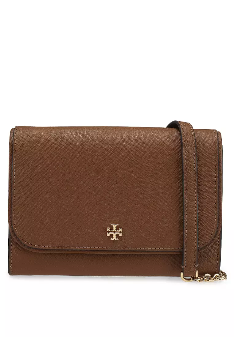 Tory burch brown wallet sale