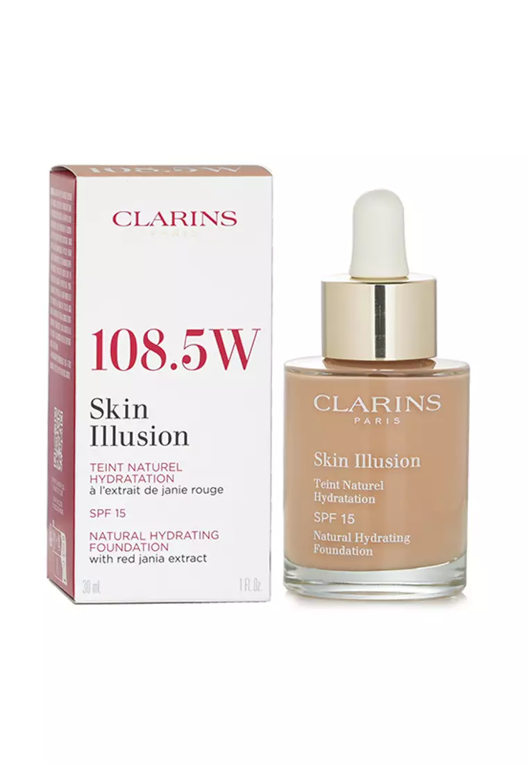 Clarins - Skin Illusion Natural Hydrating Foundation SPF 15 - # 108.5 Cashew 30ml/1oz