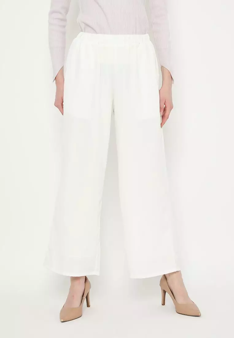 Plain Long Kulot Broken White By Brilliant Girl