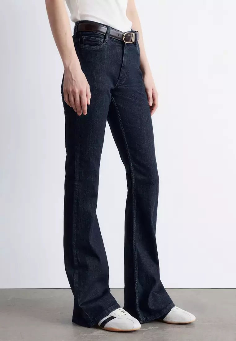 修身低腰及踝牛仔褲