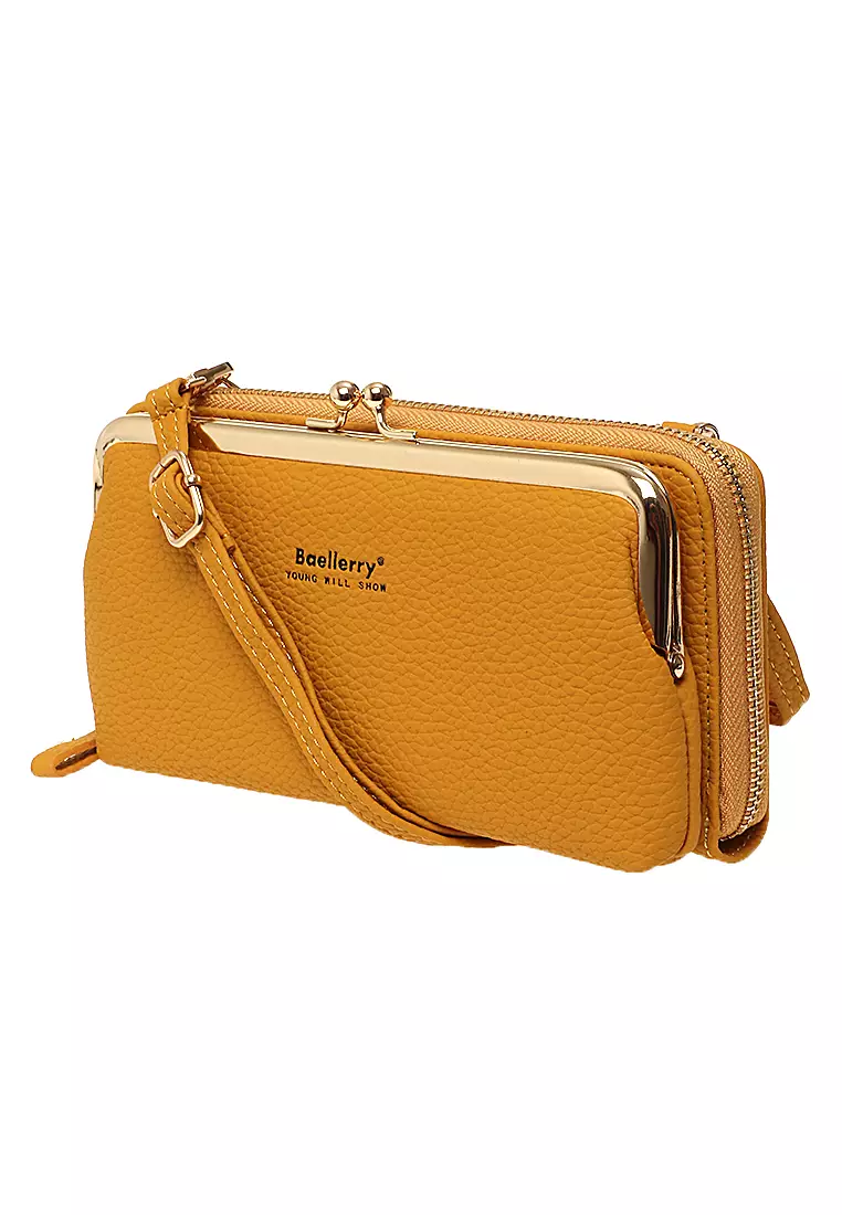 Tas Selempang Wanita Sling Bag Dompet Hp Multifungsi Many Slot Material PU Leather ORIGINAL