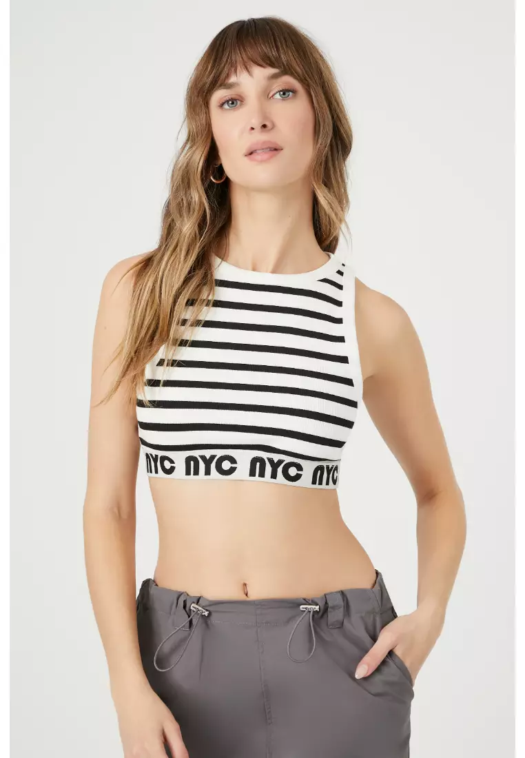 Forever 21 shop striped tank top