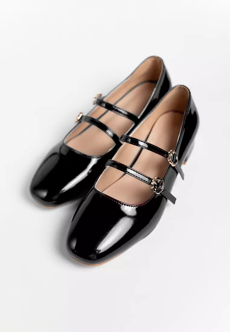 Fiore Mary Jane Glossy Straps