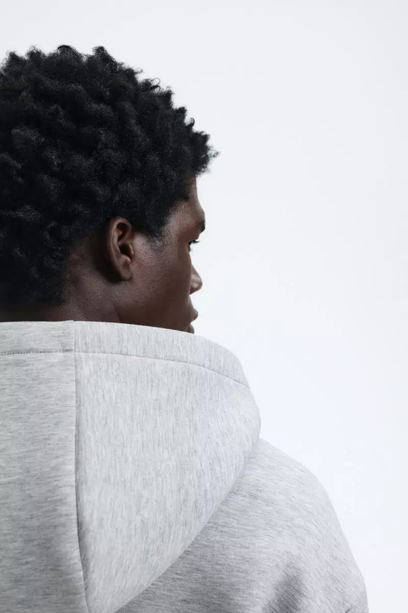 Loose Fit Scuba Zip-through hoodie