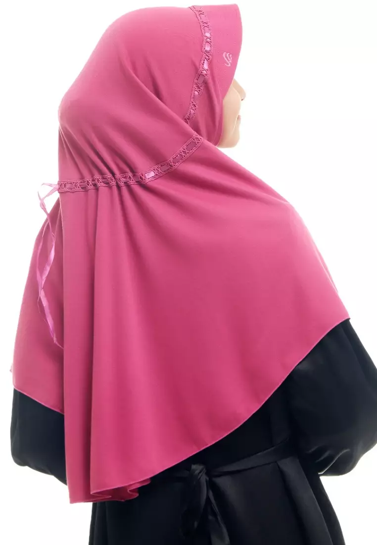 RABBANI - Kerudung Sekolah Instan Hemy KAA - Crimson