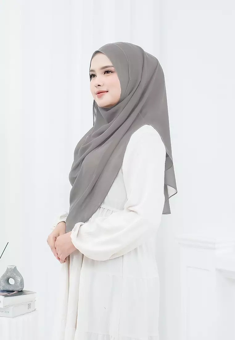 HIJAB INSTAN ZHAZA - MONKEY GREY