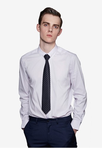 紳士魅力。彈力修身。素面精紡商務襯衫-MIT-11007-粉色, 服飾, 商務esprit 評價襯衫