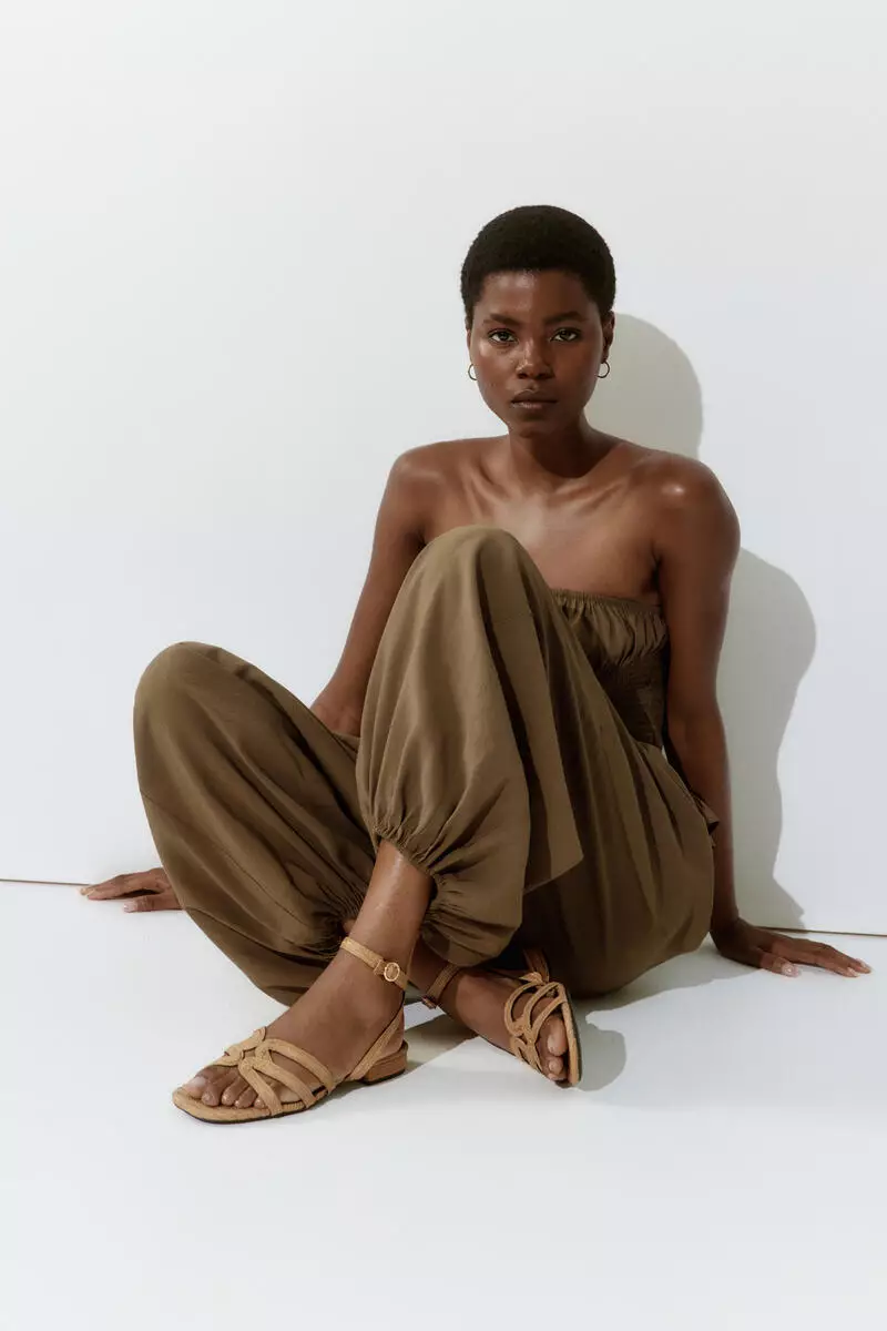 H&M Braided straw sandals