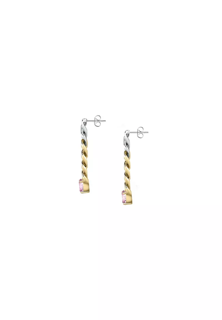 Chiara Ferragni Chain 40.5 cm Women's Pink Stone Earrings J19AUW27