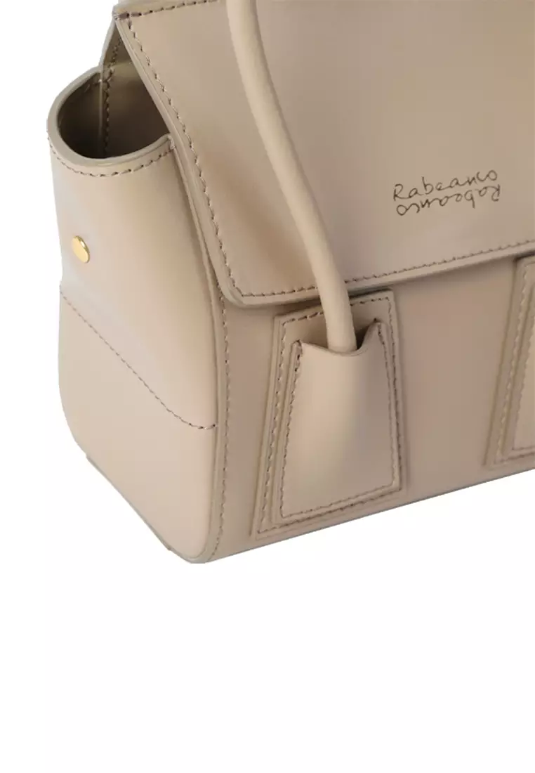 UNNI Mini Top Handle Bag - Almond
