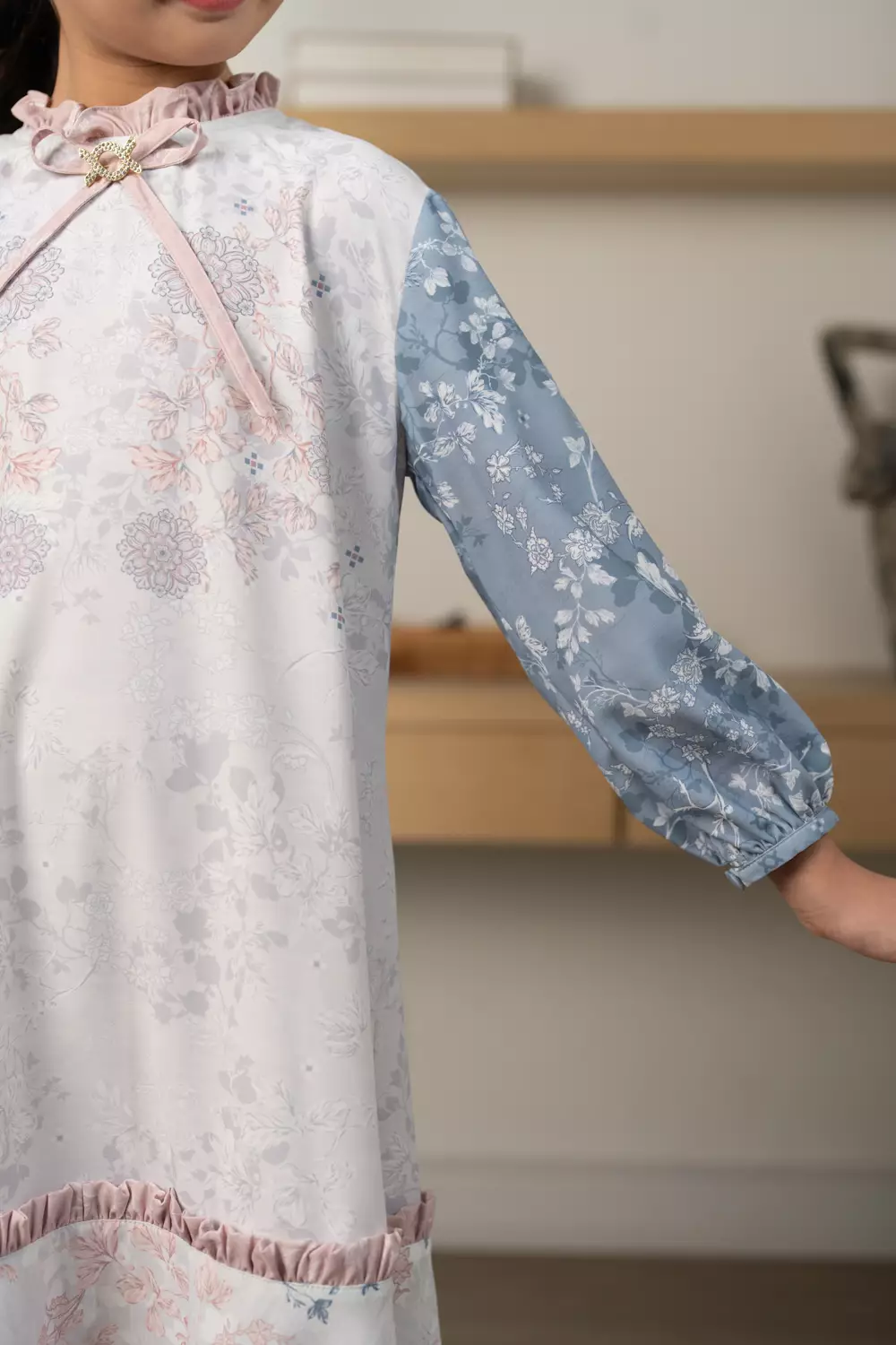 Klamby - Siara Dress Girl Silk Grey