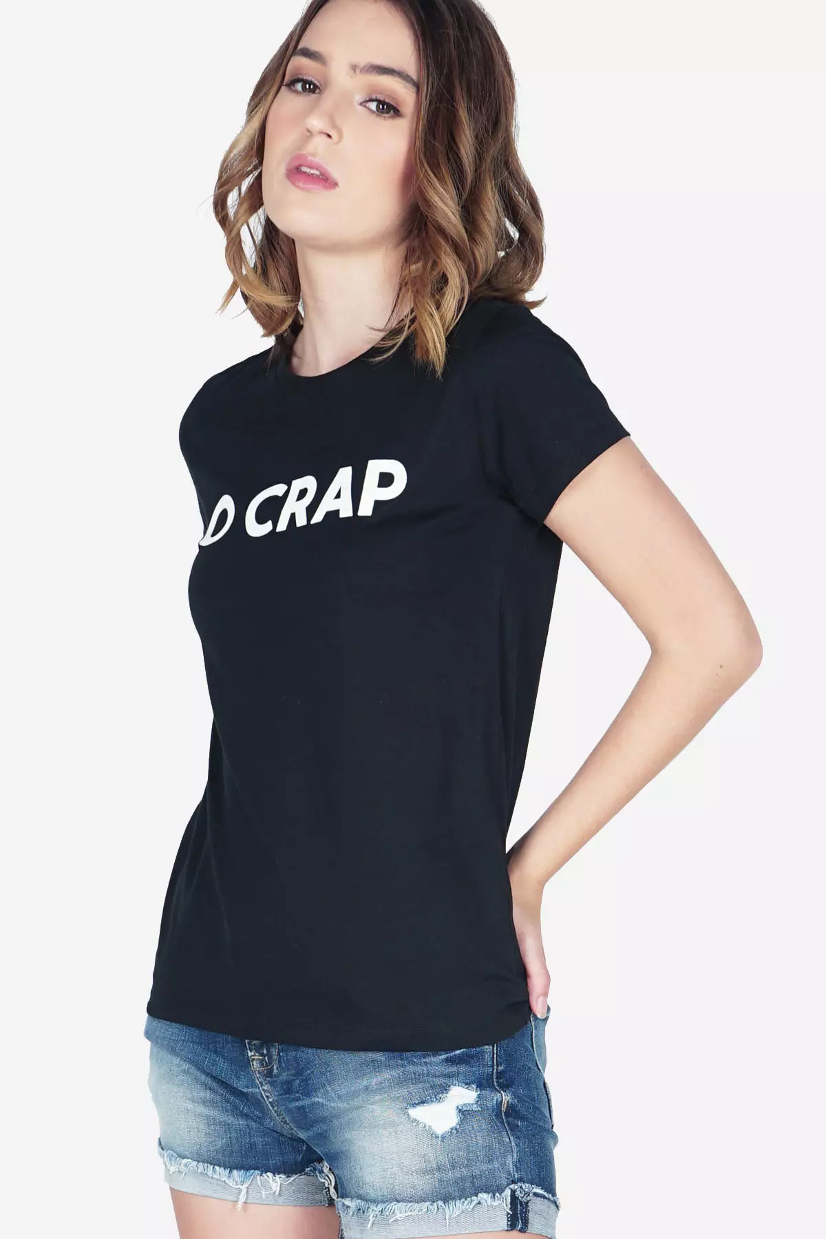 Kaos Wanita Crapy Black