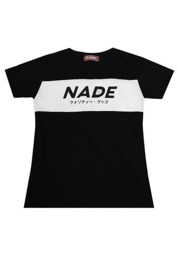 Nade black Nade FT011Ws/s Lds Nade Jpn Box blk-wh DF0C1AA5399385GS_1