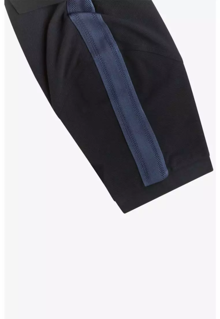 Fred Perry M1727 Mesh Taped Polo Shirt (Black)