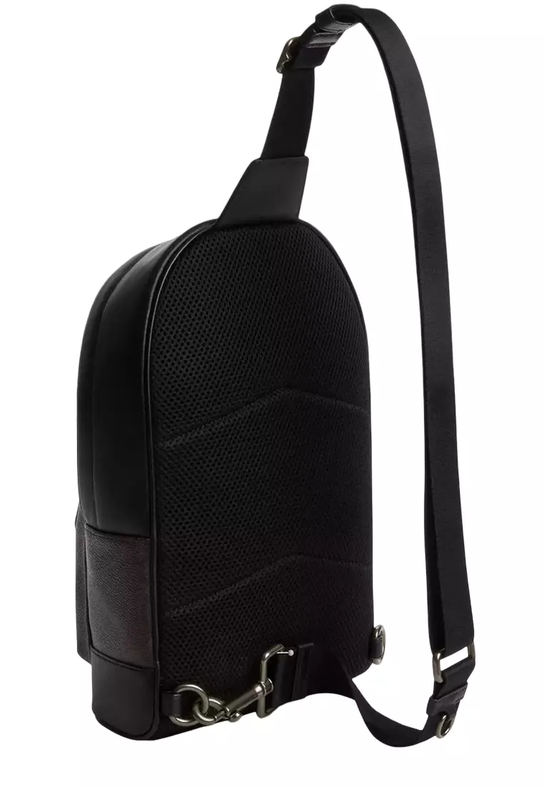 West Pack Bag In Signature Canvas With Varsity Stripe - Walnut/ Multi CDC53